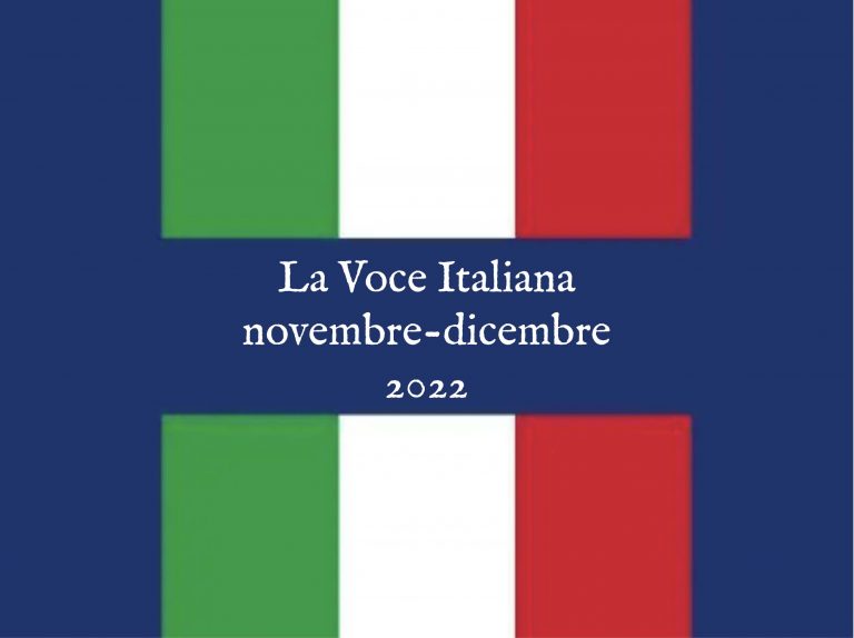 La Voce Italiana Magazine November/Decemeber 2022